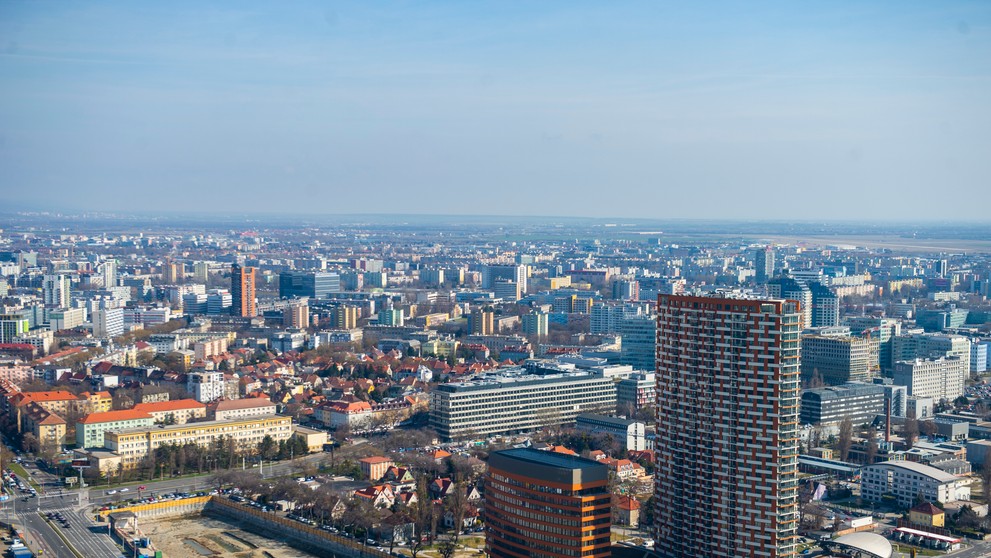 Pohľad na Bratislavu.