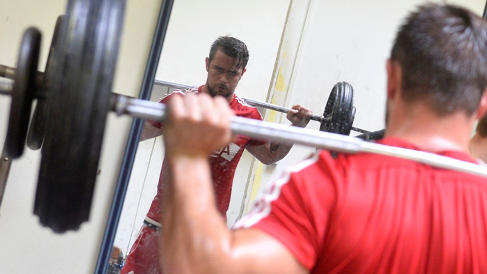 Tomáš Tatar na tréningu.