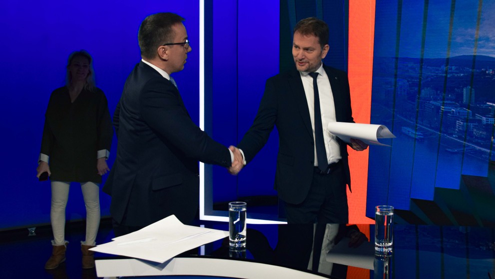 Erik Tomáš a Igor Matovič v relácii Na telo.