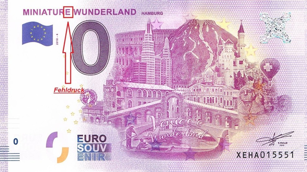 Wunderland s chybným písmenom.