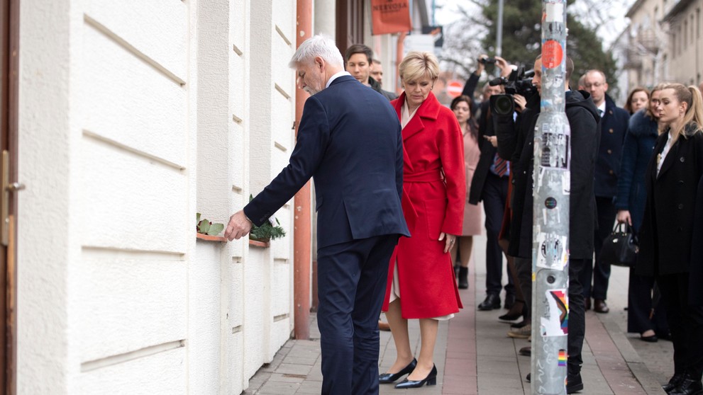 Nový český prezident Petr Pavel na návšteve Slovenska.