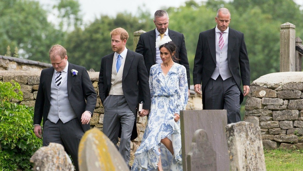Meghan Markle spolu s princom Harrym na svadbe.