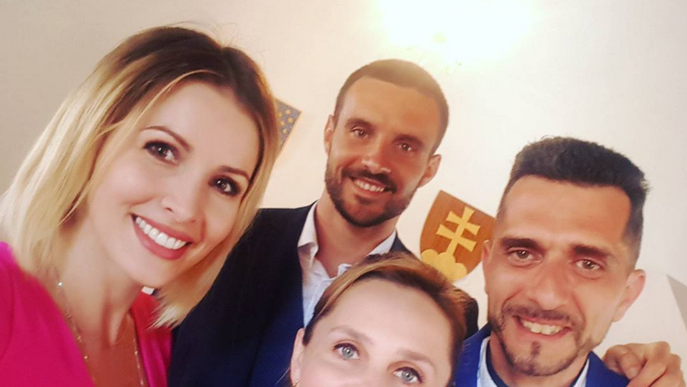 Mirka a Martin so šťastnými mladomanželmi