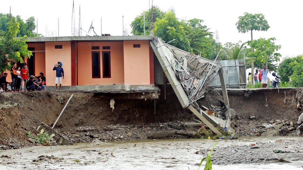 Záplavy v Indonézií.