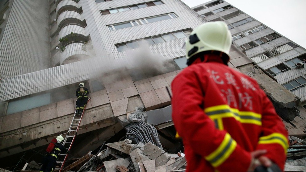 Na miesto najviac postihnuté miesto prišla aj taiwanská prezidentka Cchaj Jing-wen. 