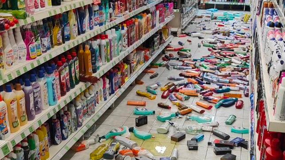 Následky po zemetrasení