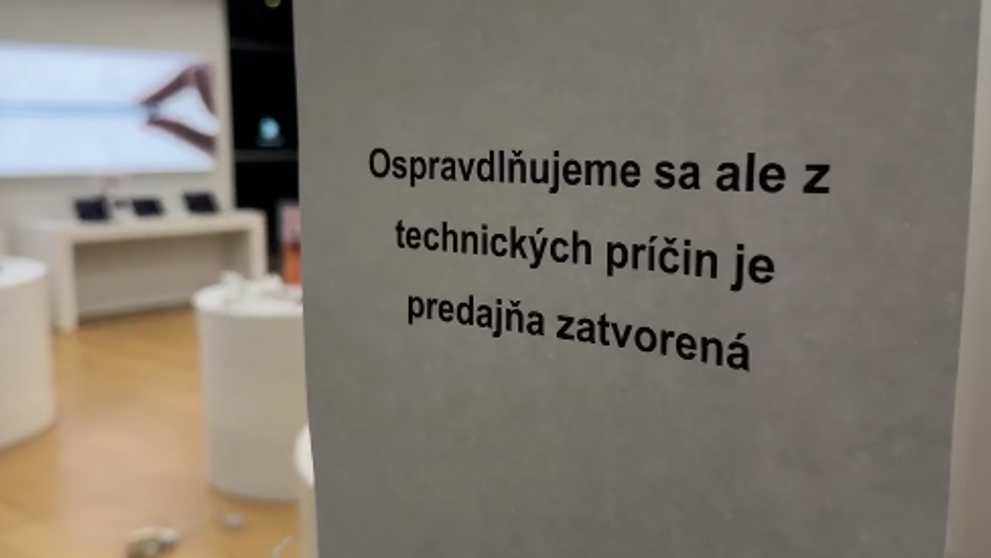 Prepad predajne v OC Central.