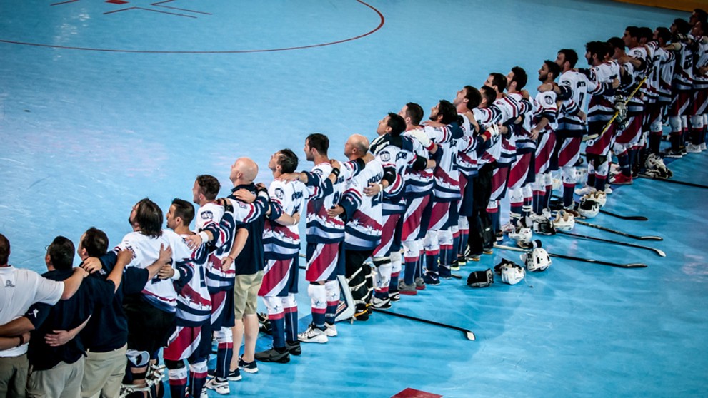 Úvodný duel hokejbalových MS USA-Slovensko.