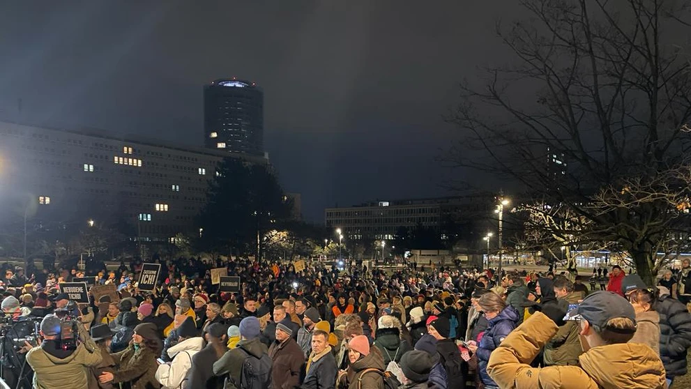 Protest pred Úradom vlády SR