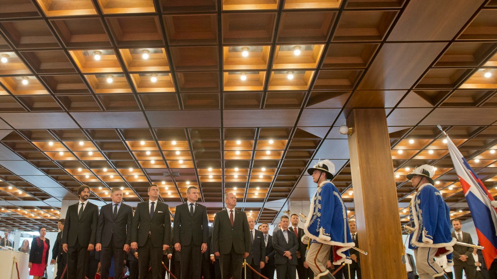 Slávnostný ceremoniál nástupu Čestnej stráže Ozbrojených síl SR v Národnej rade SR