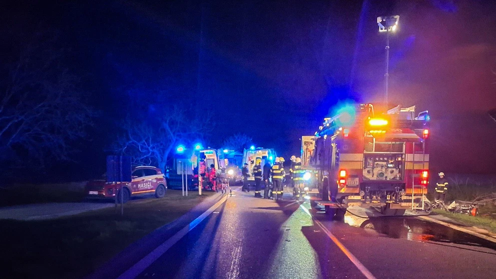 Dopravná nehoda s požiarom v Jablonici