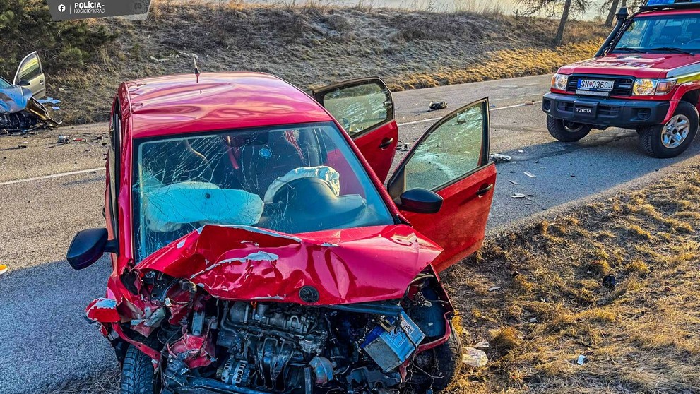 Nehoda za Spišskou Novou Vsou.