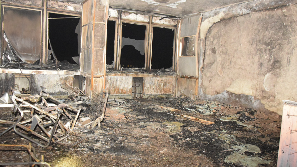 Univerzitná nemocnica v Košiciach po požiari.