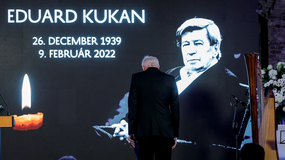 Ivan Korčok počas spomienky na Eduarda Kukana.