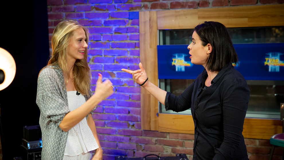 Zuzka Kraváriková na tréningu s Miňom Kerešom