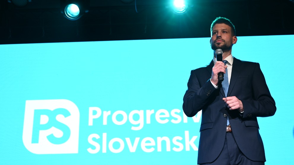 Predseda Progresívneho Slovenska Michal Šimečka 
