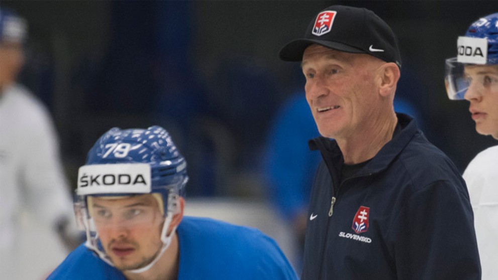 Brankár Patrik Rybár počas tréningu. 