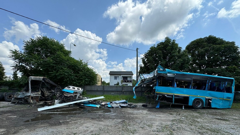 Vrak autobusu.