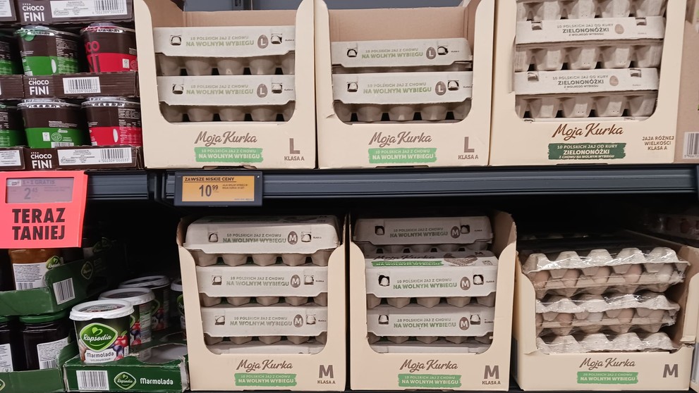 Ceny potravín v Biedronke v Krakove