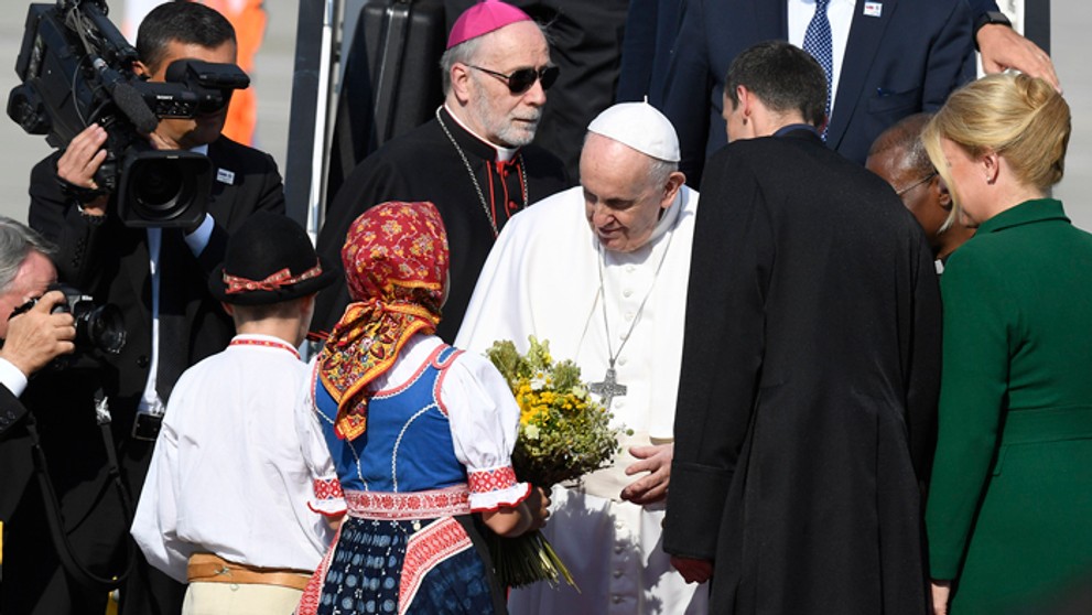 Svätý Otec dostal kyticu z pôvodných slovenských druhov rastlín a bylín.