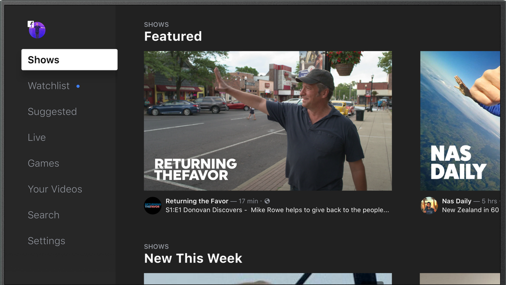 Watch v televíznej aplikácii.