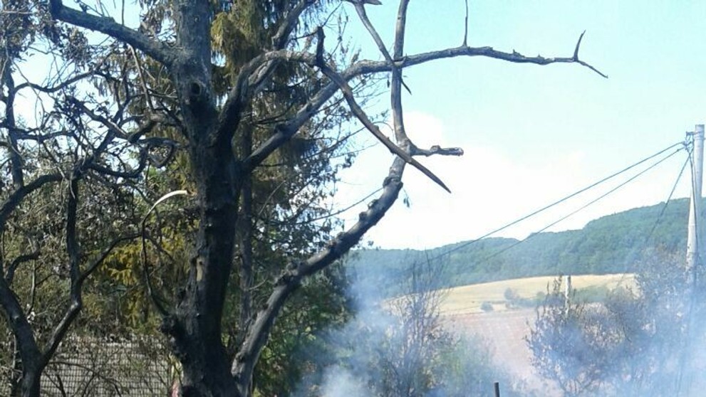 Požiar v obci Nová Lehota