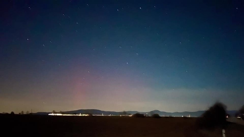 Polárna žiara nad Slovenskom
