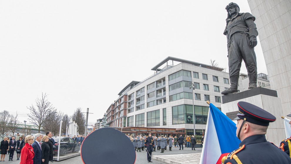 Nový český prezident Petr Pavel na návšteve Slovenska.