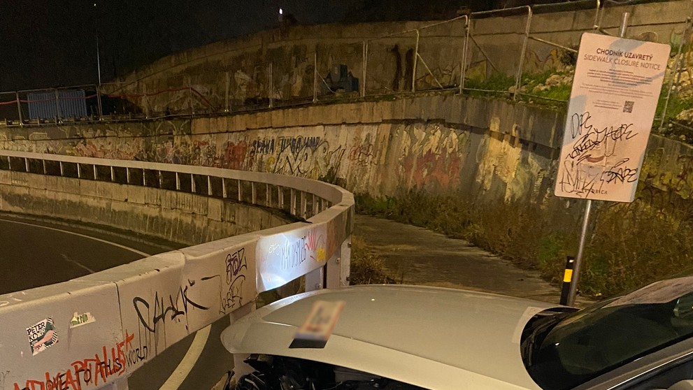 Kuriózna nehoda v Bratislave.