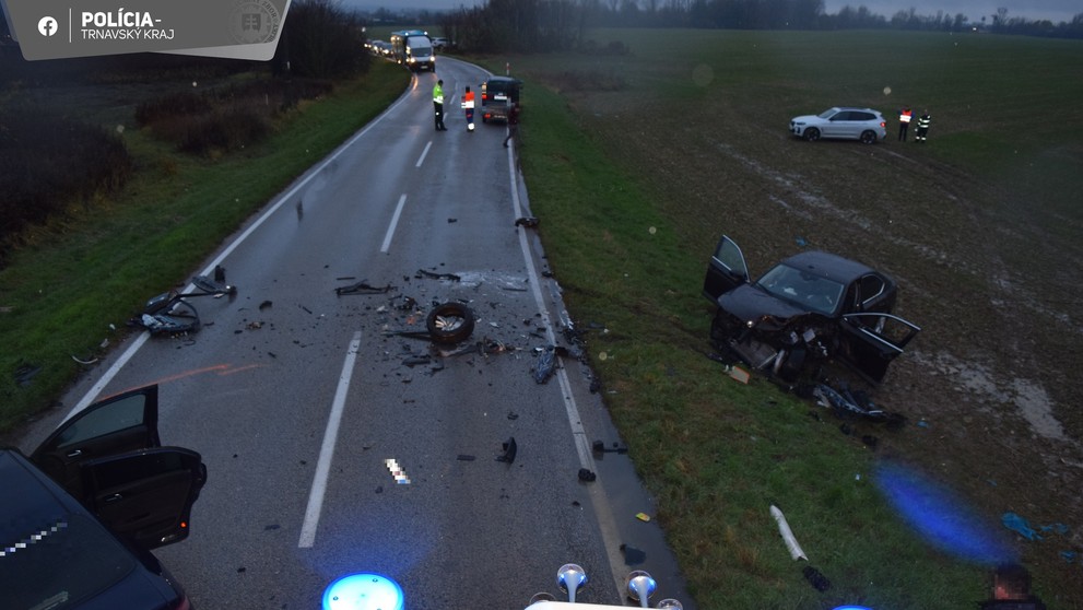 Nehoda medzi obcami Ratnovce a Banka