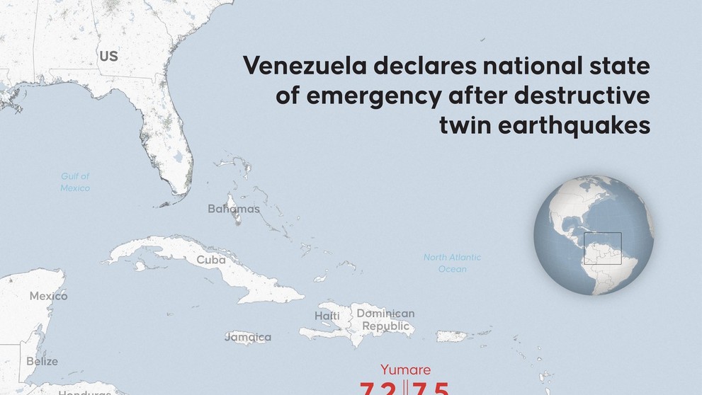 Zemetrasenia vo Venezuele.