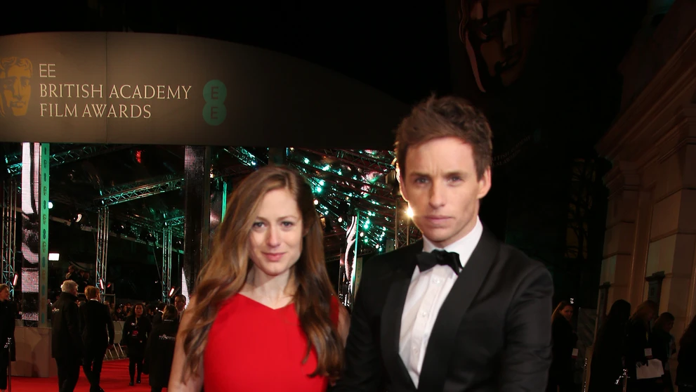 Eddie Redmayne s manželkou