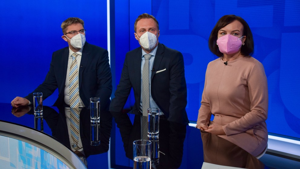 M. Slosiarik, M. Vagovič a Z. Petková v Na telo plus.