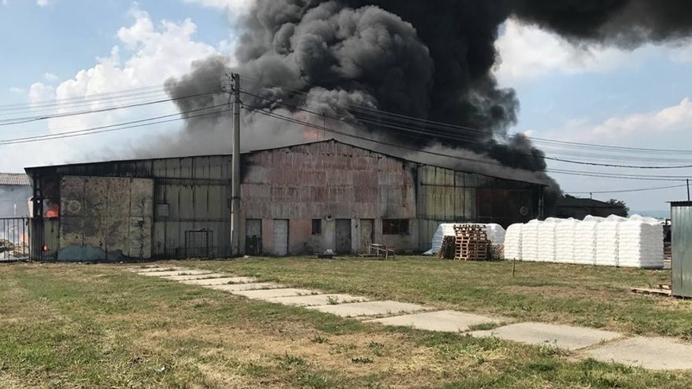 Požiar v Dunajskej Lužnej.