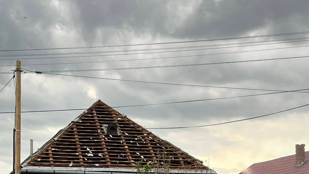 Závadka, následky búrky. 