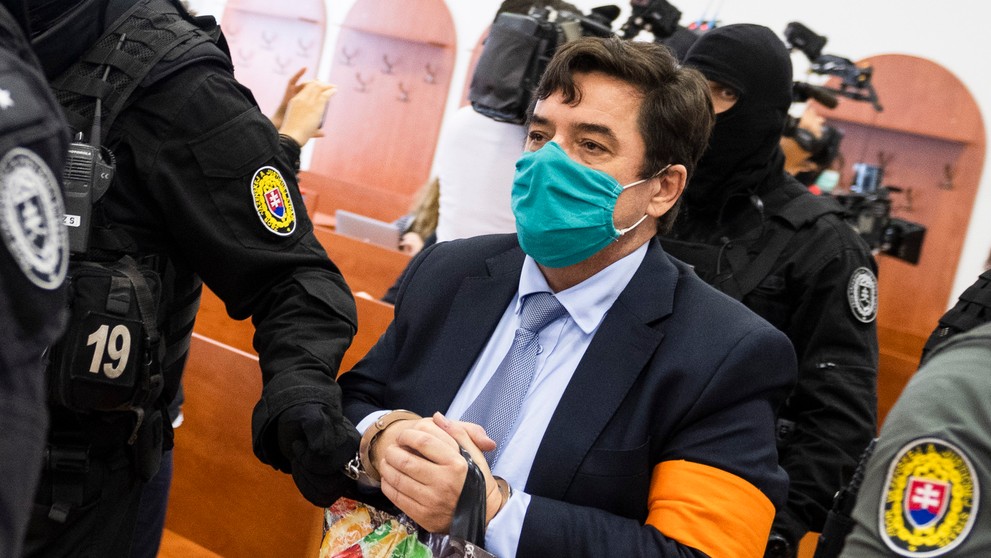 Marian Kočner a Marek Para na piatkovom pojednávaní.