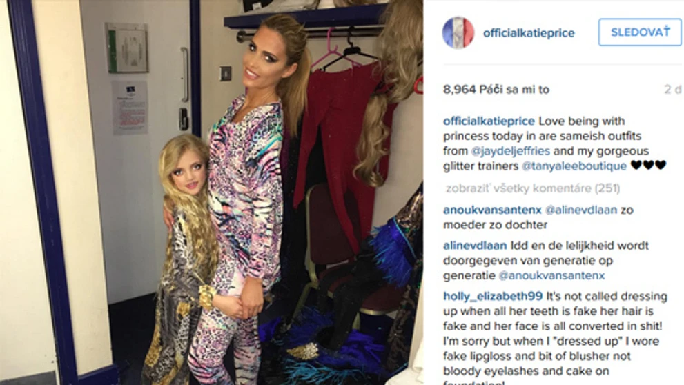 Katie Price s dcérou Princess.