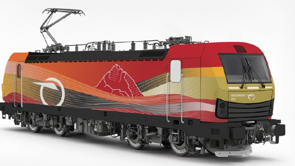 Rušeň s motívom Gerlachovského štítu 