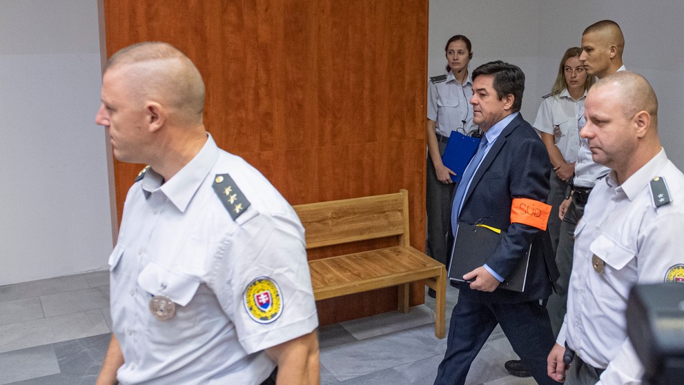 Marian Kočner na hlavnom pojednávaní v kauze falšovania zmeniek.