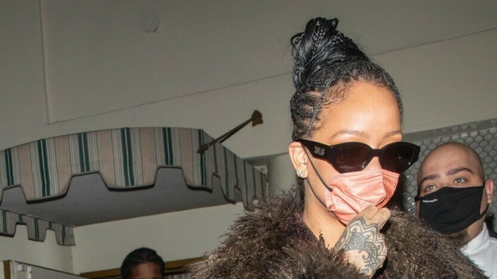 Rihanna a jej priateľ ASAP Rocky opúšťajú večierok rapera Draka vo West Hollywoode