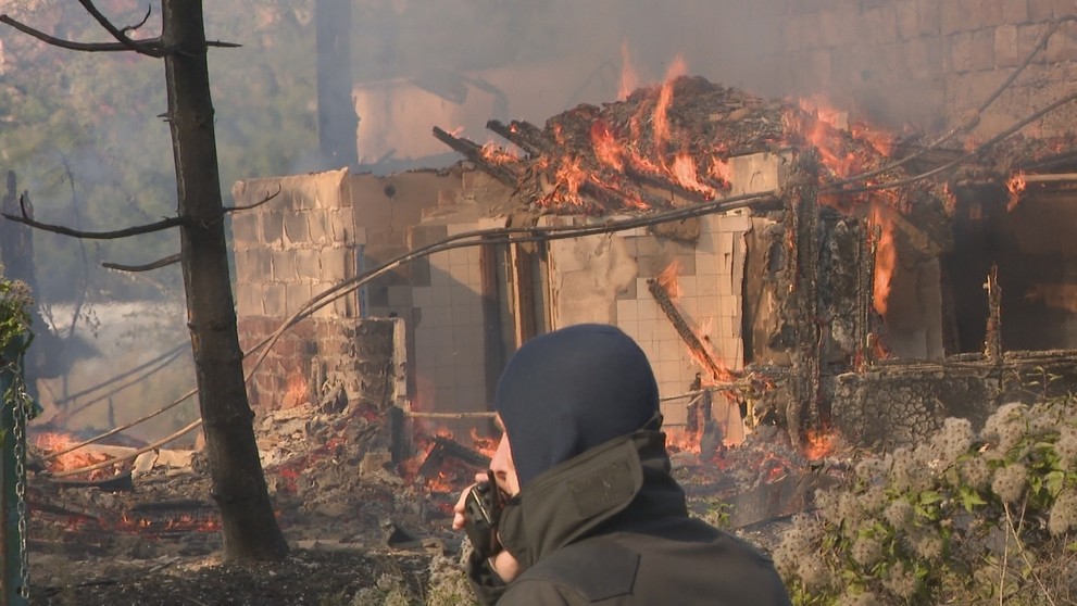 Požiar ubytovne na ulici Mlynské luhy v Bratislave.