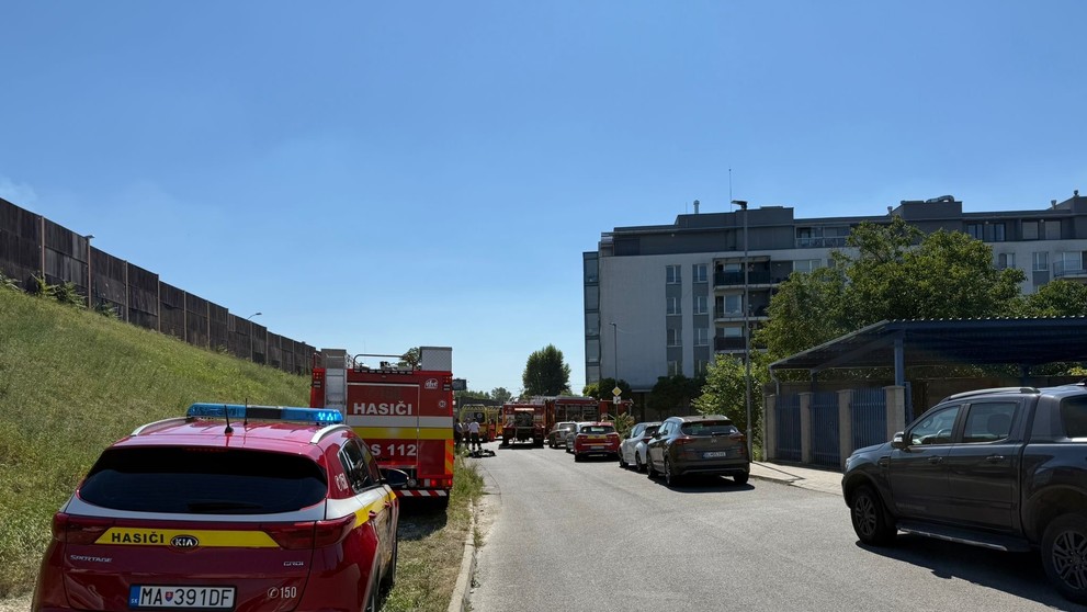 Požiar v bratislavskom Ružinove