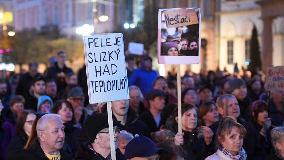 Protest v Košiciach.