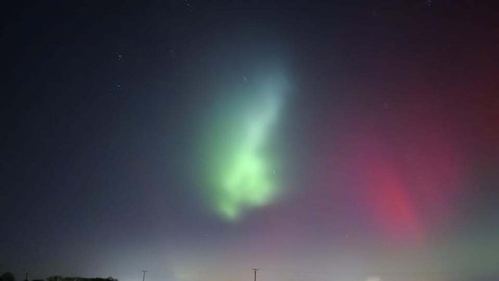 Polárna žiara v Česku.