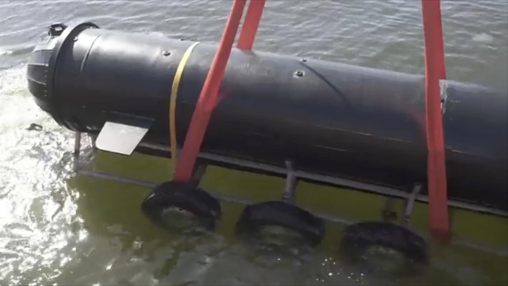 Ukrajina testuje podmorský dron.