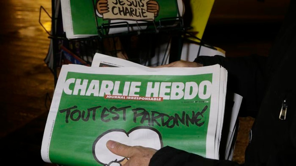 Satirický týždenník Charlie Hebdo.