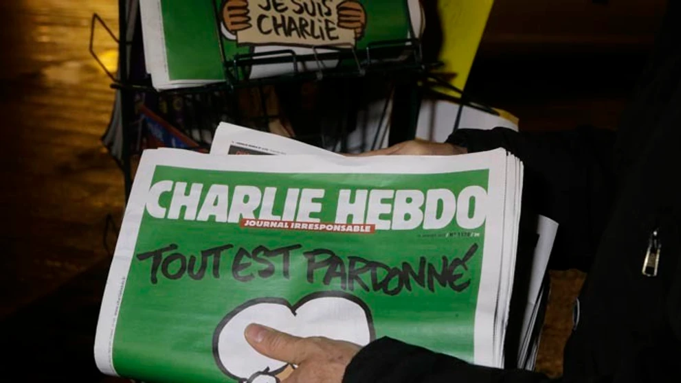 Satirický týždenník Charlie Hebdo.