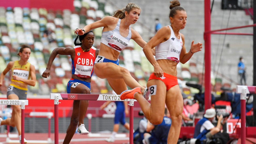 Emma Zapletalová  na OH v Tokiu.