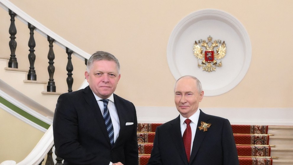 Robert Fico v Moskve.