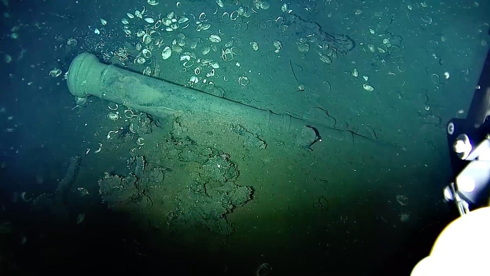 Vrak lode San José s pokladom.